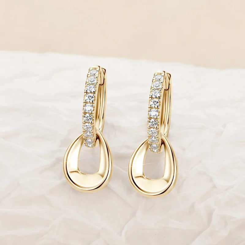 Tassel Drop Earrings with Moissanite – 925 Sterling Silver, Instagram-Worthy Style
